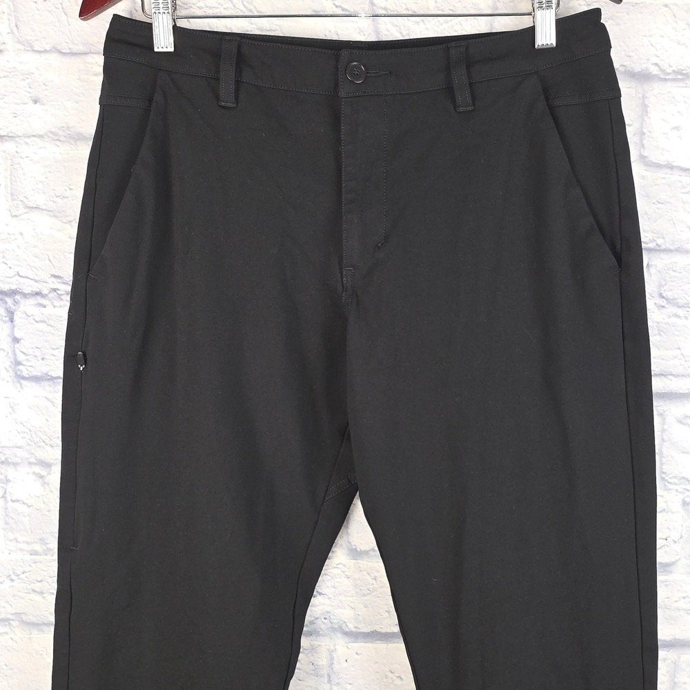 BYLT Men Everyday Pant 2.0 Black Slim Fit Tapered Chino Stretch‎ Size 32X31